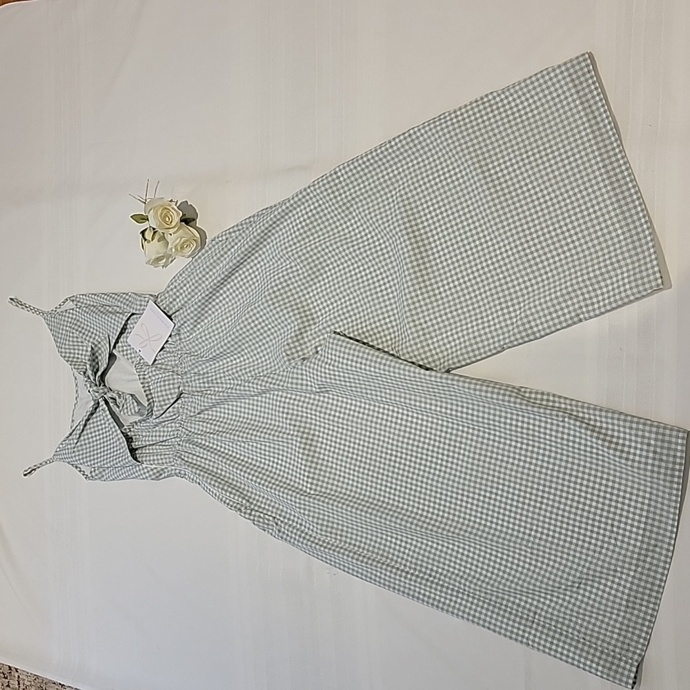 New! Gal Meets Glam Romper Gingham Sz4 - Picture 2 of 12